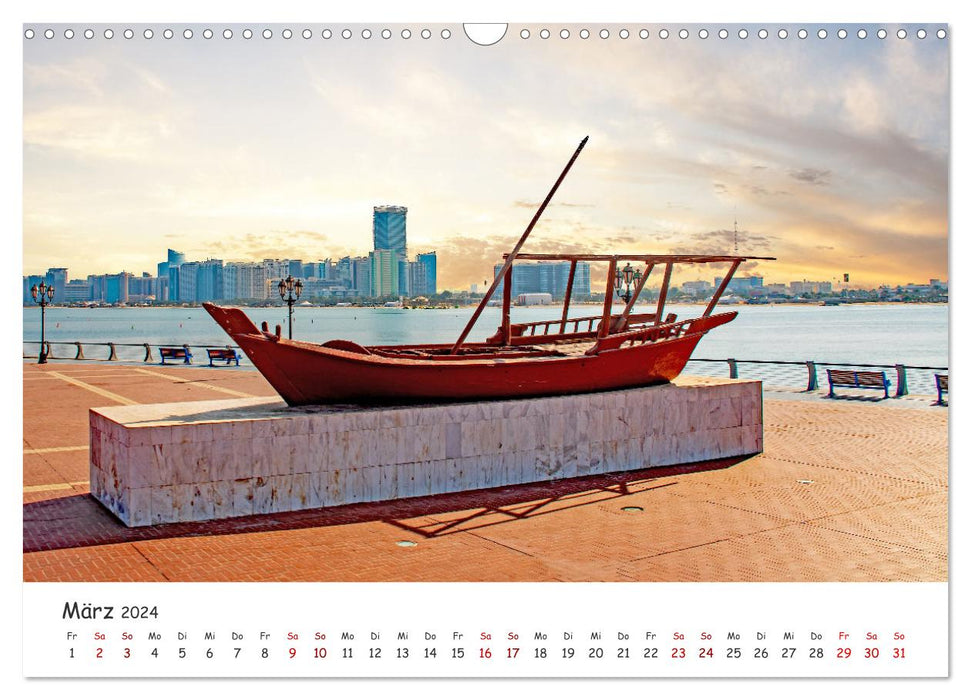 Abu Dhabi – Métropole enchanteresse (Calendrier mural CALVENDO 2024) 