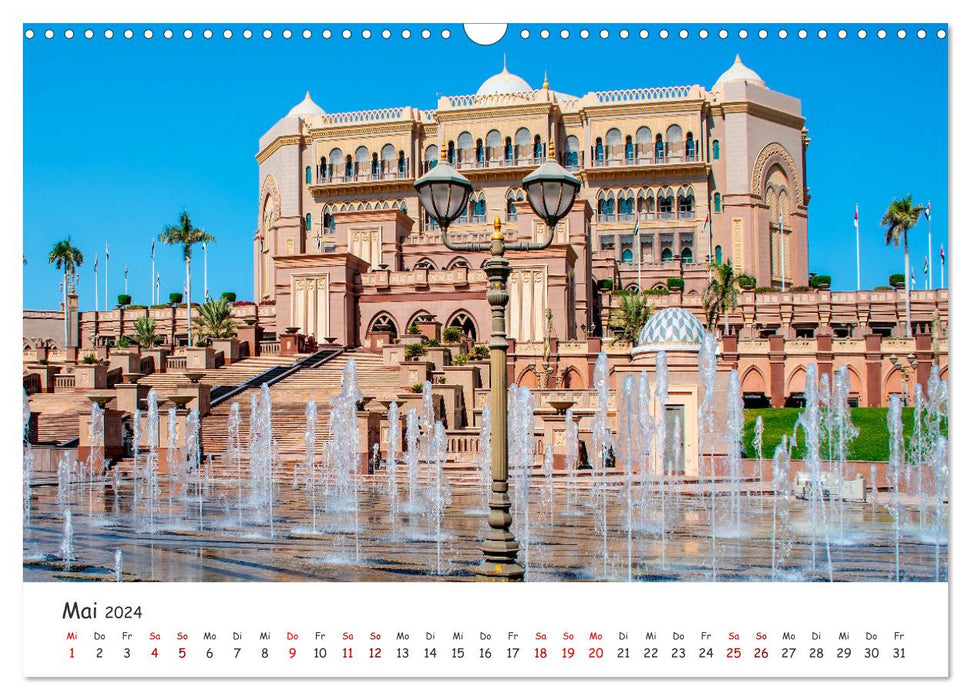 Abu Dhabi - Bezaubernde Metropole (CALVENDO Wandkalender 2024)