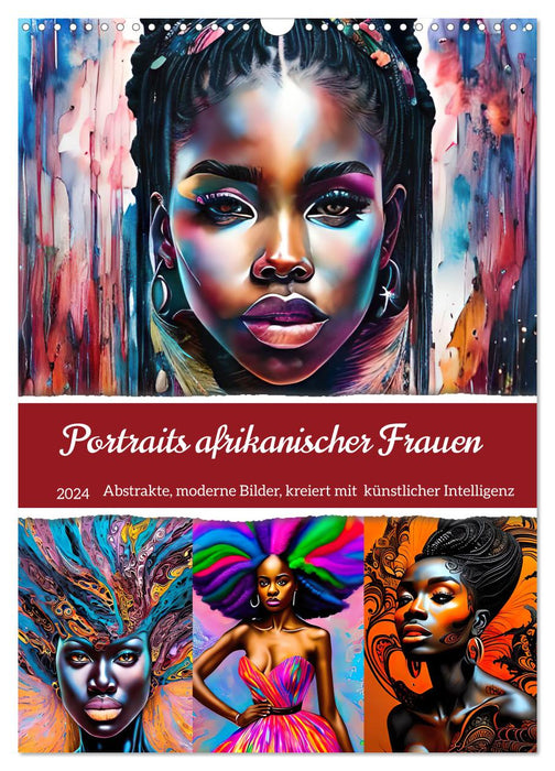 Portraits afrikanischer Frauen (CALVENDO Wandkalender 2024)
