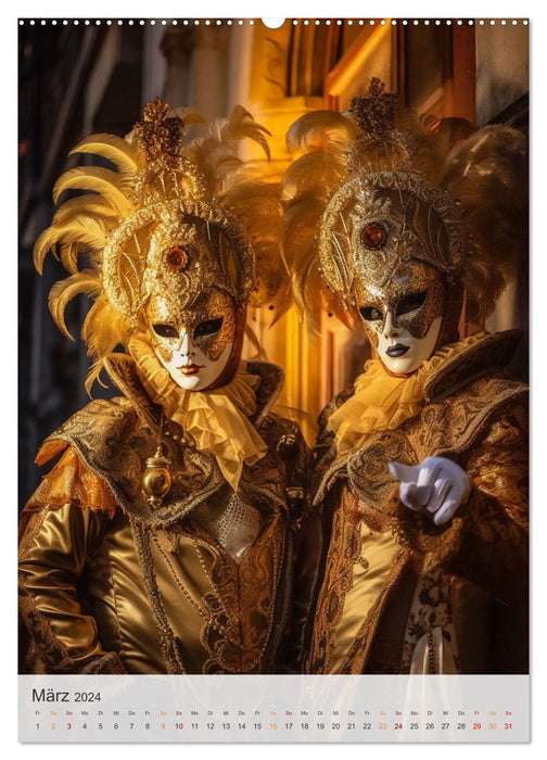 Carnaval de Venise (calendrier mural CALVENDO 2024) 