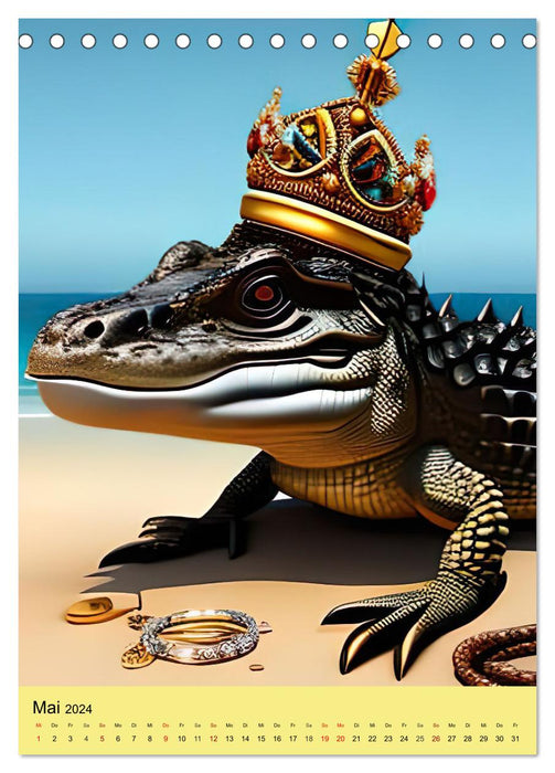 Tiere als Könige (CALVENDO Wandkalender 2024)
