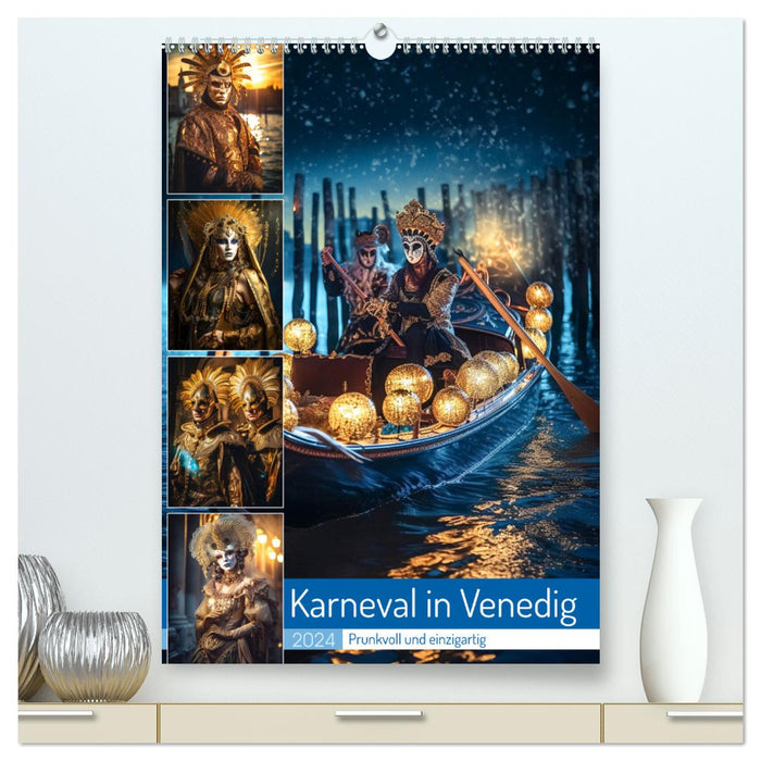 Karneval in Venedig (CALVENDO Premium Wandkalender 2024)