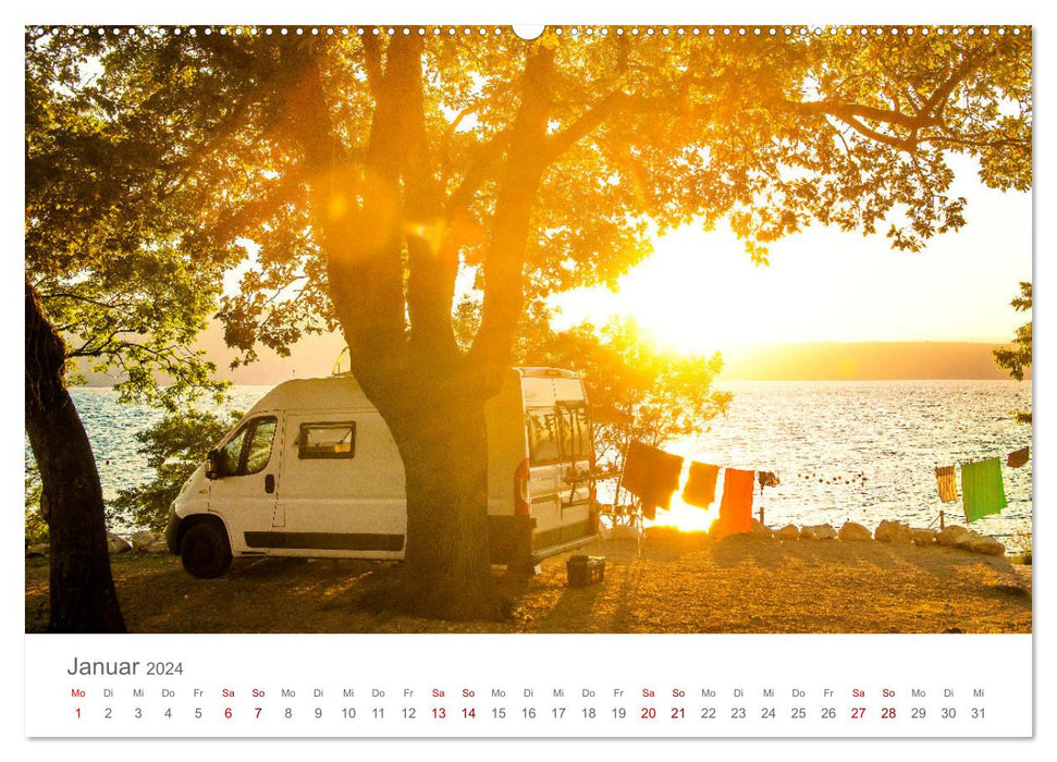 Wohnmobil Träume - Camping, Vanlife, Roadtrips (CALVENDO Wandkalender 2024)