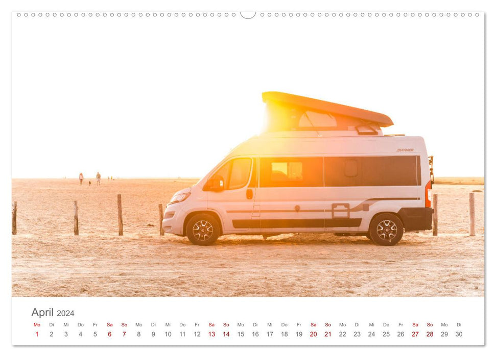Rêves de camping-car - camping, vanlife, road trips (calendrier mural CALVENDO 2024) 