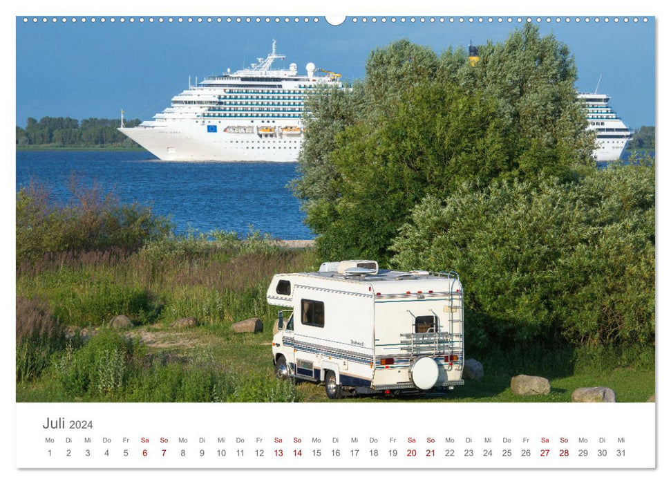 Wohnmobil Träume - Camping, Vanlife, Roadtrips (CALVENDO Premium Wandkalender 2024)
