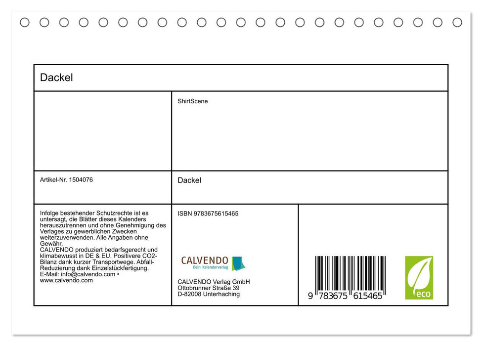 Dackel (CALVENDO Wandkalender 2024)