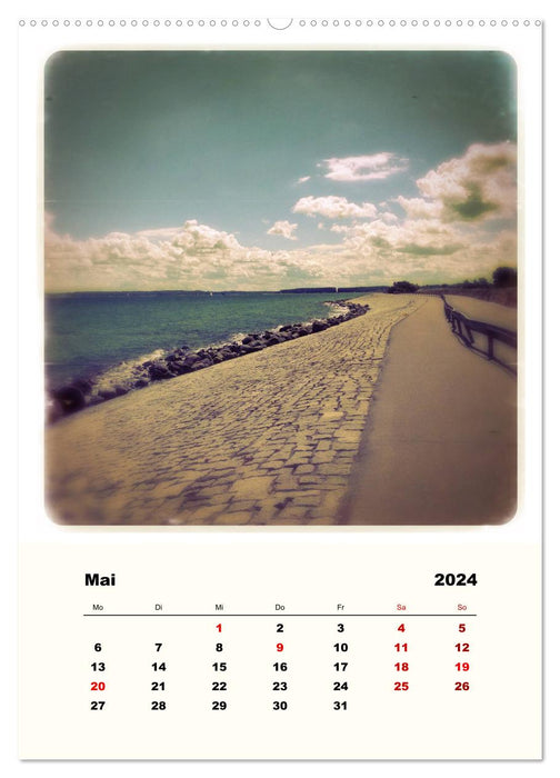 Ostsee Träumereien - Romantische Ansichten von Strande und Kiel-Holtenau (CALVENDO Wandkalender 2024)