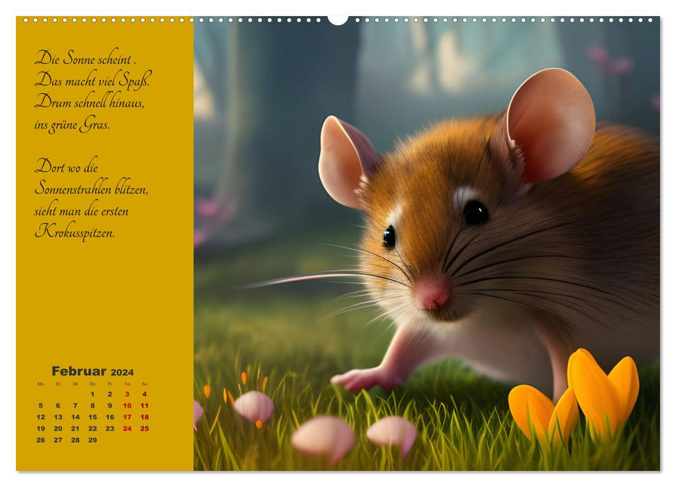 Der Maus Kalender (CALVENDO Wandkalender 2024)