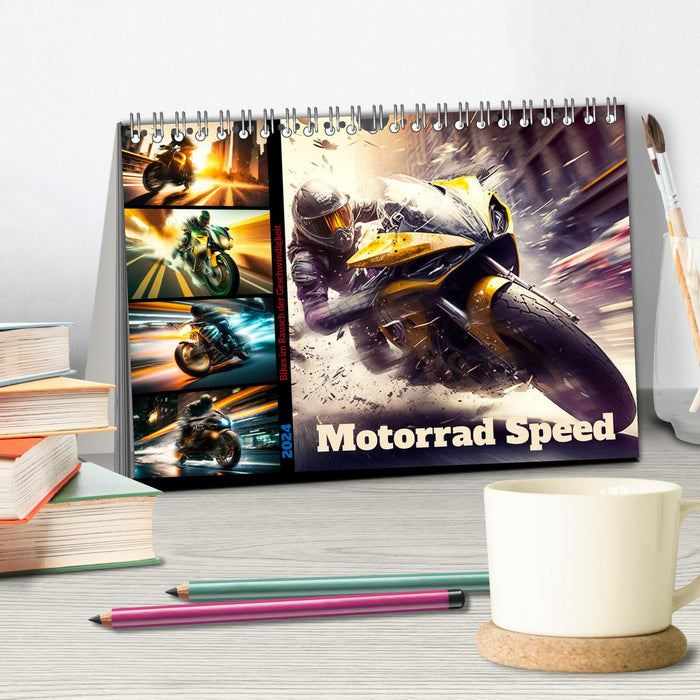 Motorrad Speed (CALVENDO Wandkalender 2024)