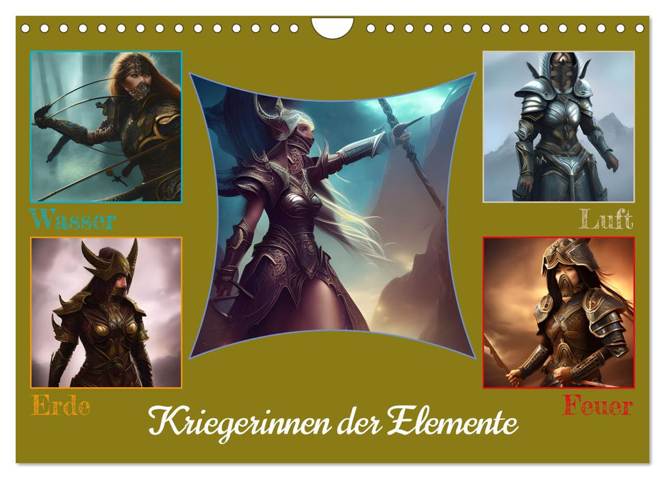Kriegerinnen der Elemente (CALVENDO Wandkalender 2024)