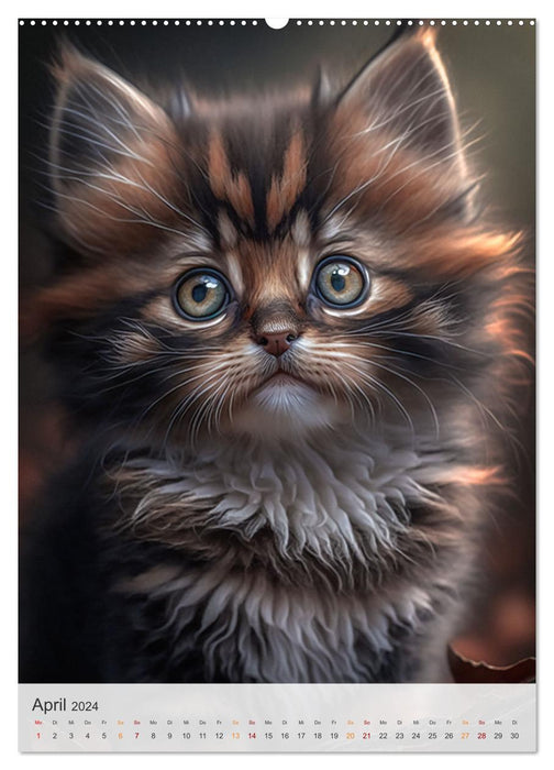 Süße Katzenkinder (CALVENDO Wandkalender 2024)