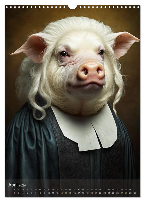 Im Namen des Gesetzes Tierische Richter (CALVENDO Wandkalender 2024)