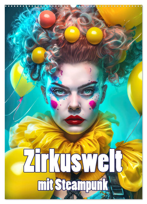 Zirkuswelt mit Steampunk (CALVENDO Wandkalender 2024)