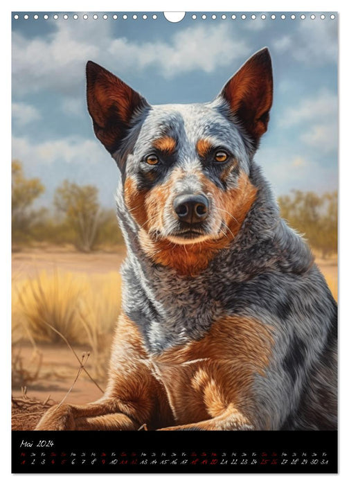 Australian Cattle Dogs (CALVENDO Wandkalender 2024)