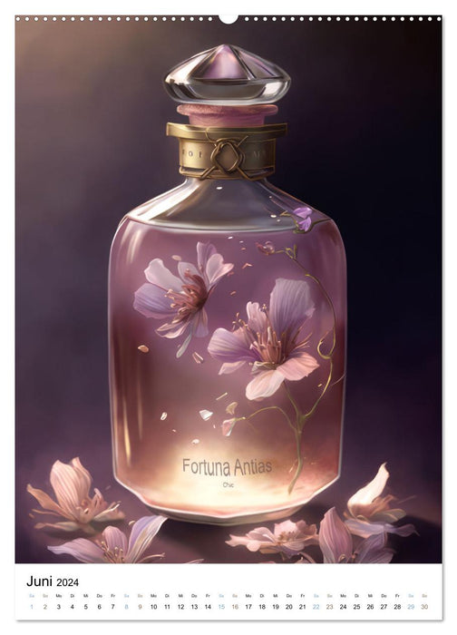 Parfum Eleganz im Glas (CALVENDO Wandkalender 2024)