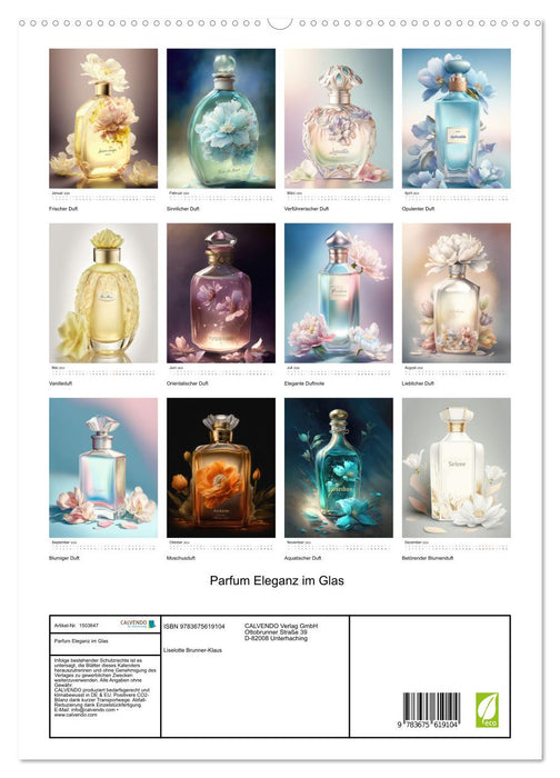 L'élégance du parfum dans un verre (Calendrier mural CALVENDO Premium 2024) 
