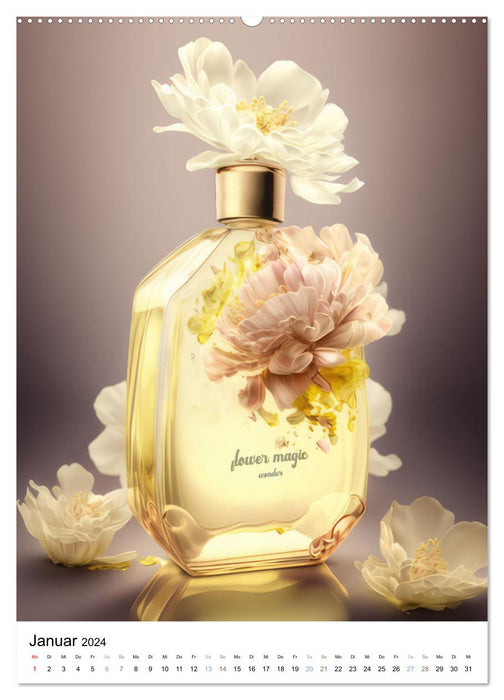 L'élégance du parfum dans un verre (Calendrier mural CALVENDO Premium 2024) 