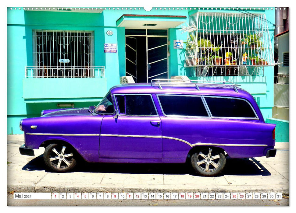 BEST OF OPEL P1 - Der legendäre Rekord Caravan in Kuba (CALVENDO Premium Wandkalender 2024)