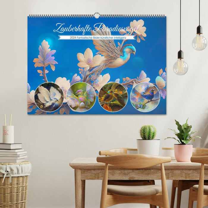 Zauberhafte Paradiesvögel (CALVENDO Wandkalender 2024)