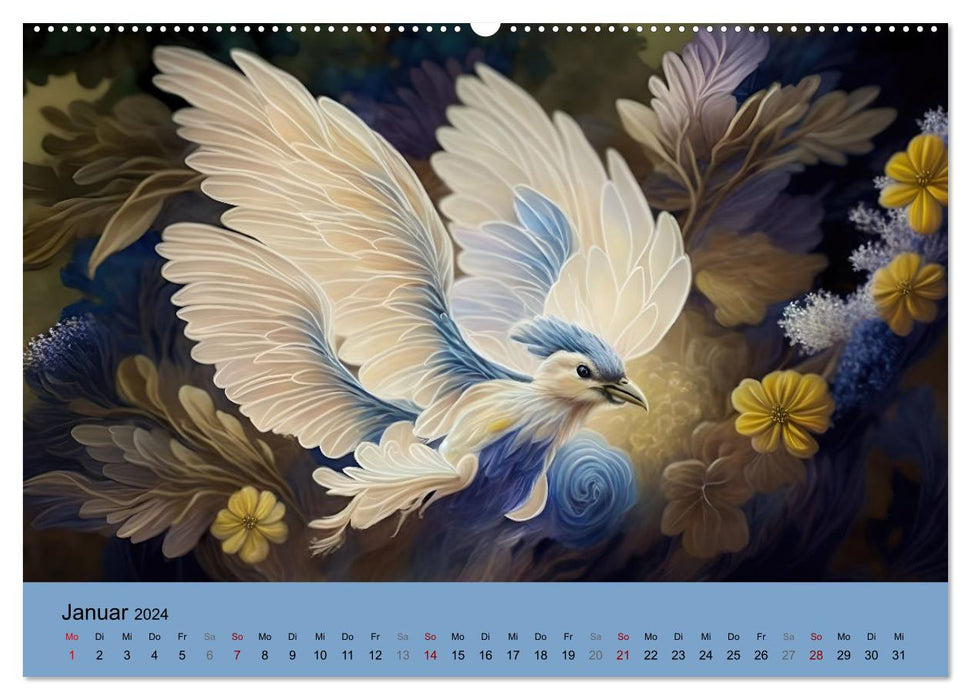 Zauberhafte Paradiesvögel (CALVENDO Wandkalender 2024)