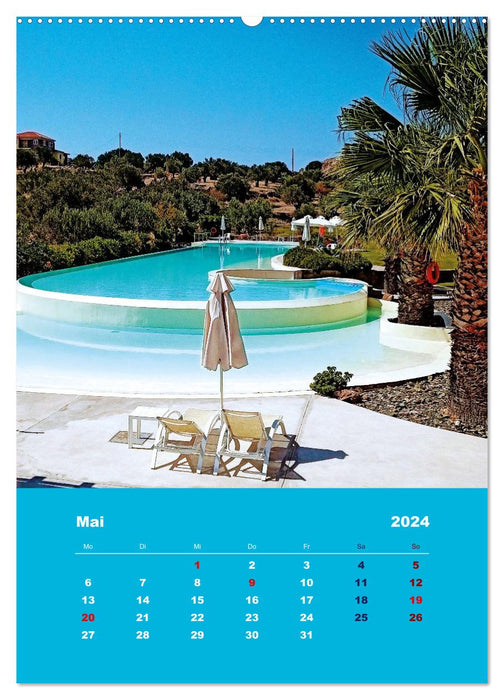 Entdecke die Schönheit der griechischen Insel Lesvos (CALVENDO Wandkalender 2024)