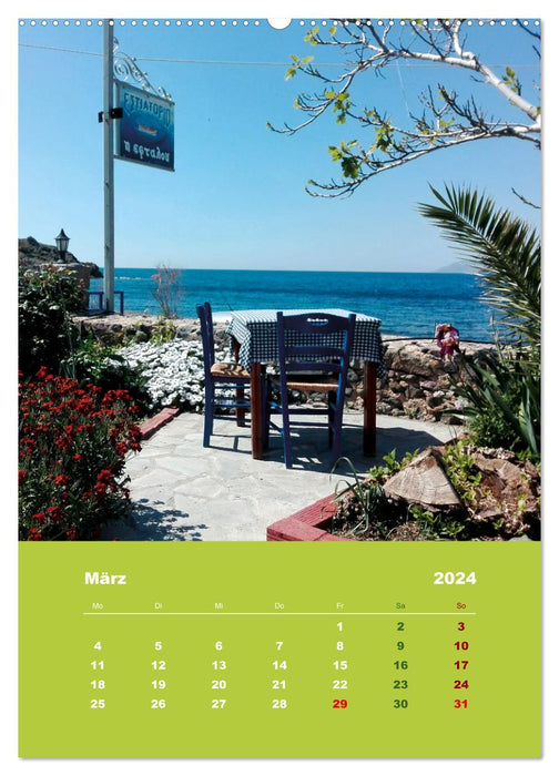 Entdecke die Schönheit der griechischen Insel Lesvos (CALVENDO Premium Wandkalender 2024)