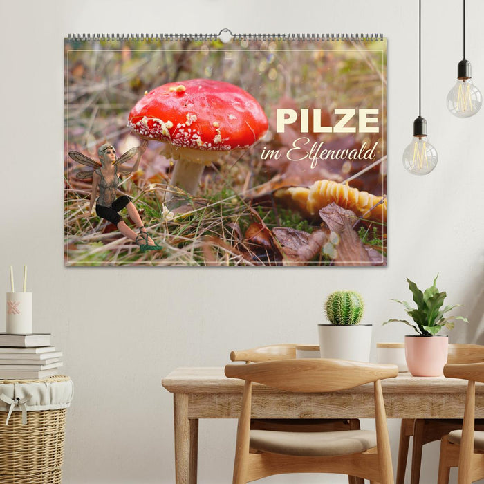 Pilze im Elfenwald (CALVENDO Wandkalender 2024)