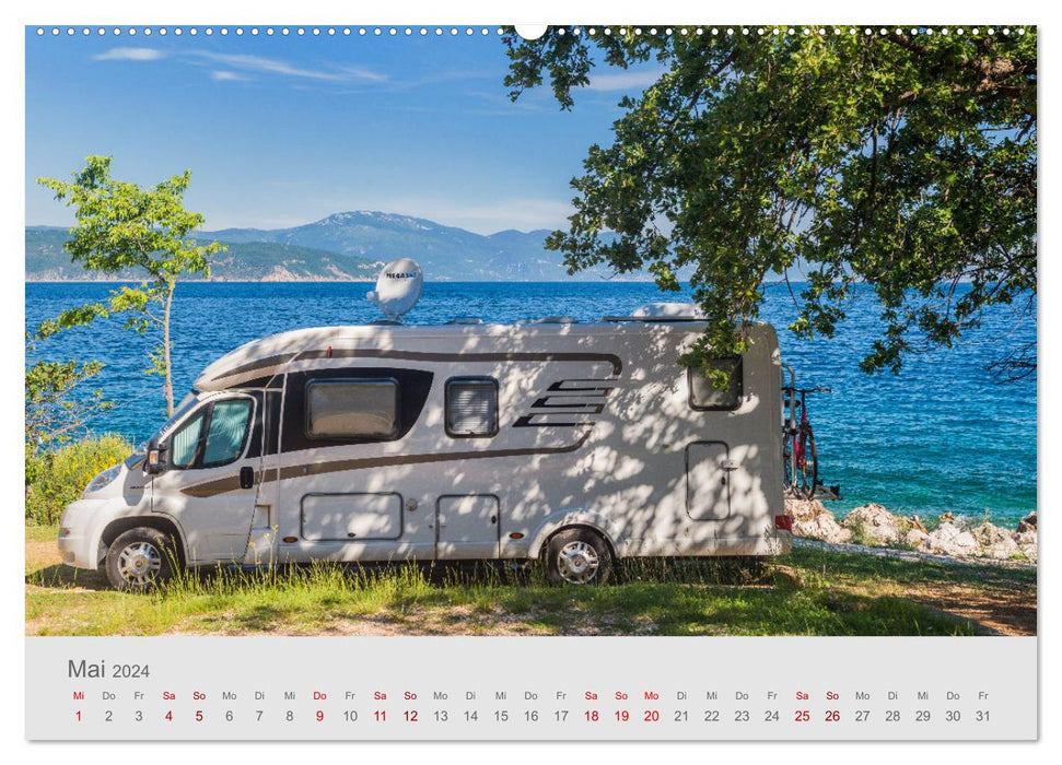 Abenteuer Camping in Kroatien (CALVENDO Wandkalender 2024)
