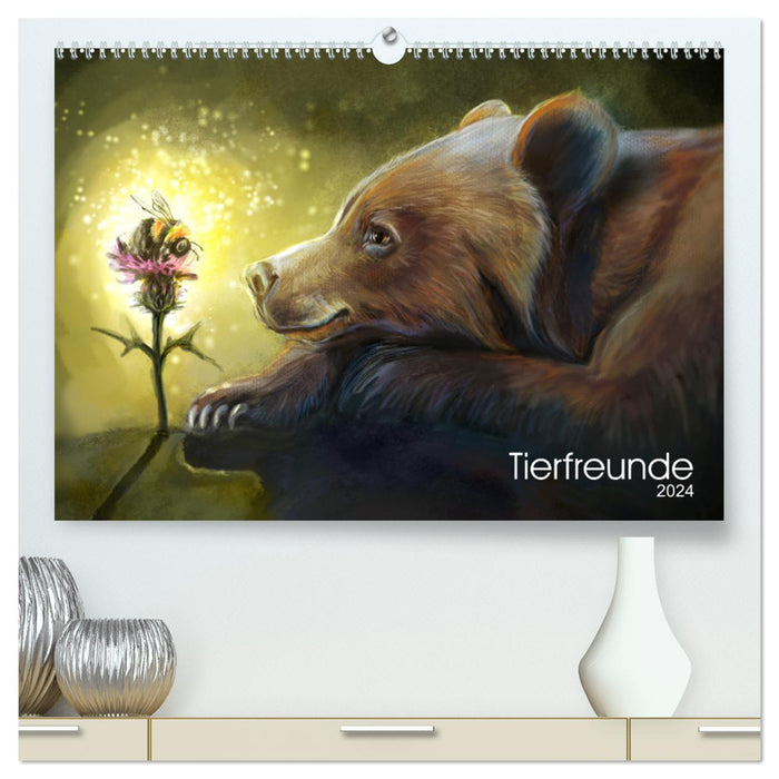 Tierfreunde (CALVENDO Premium Wandkalender 2024)