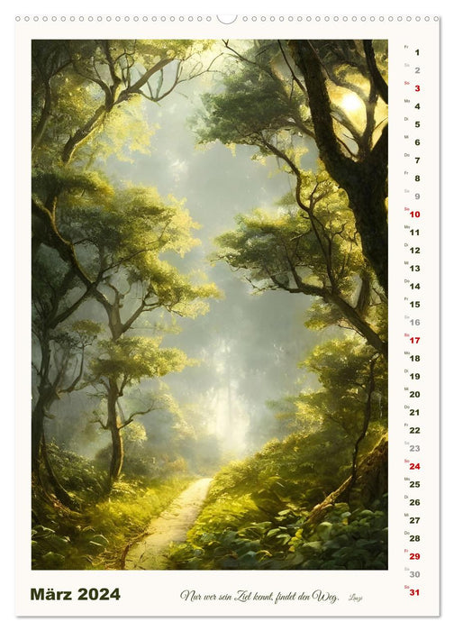 Wege der Fantasie (CALVENDO Premium Wandkalender 2024)