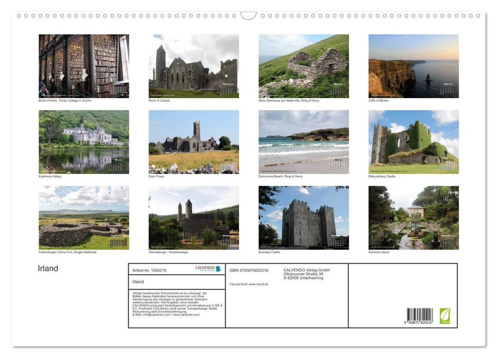 Irland (CALVENDO Wandkalender 2024)