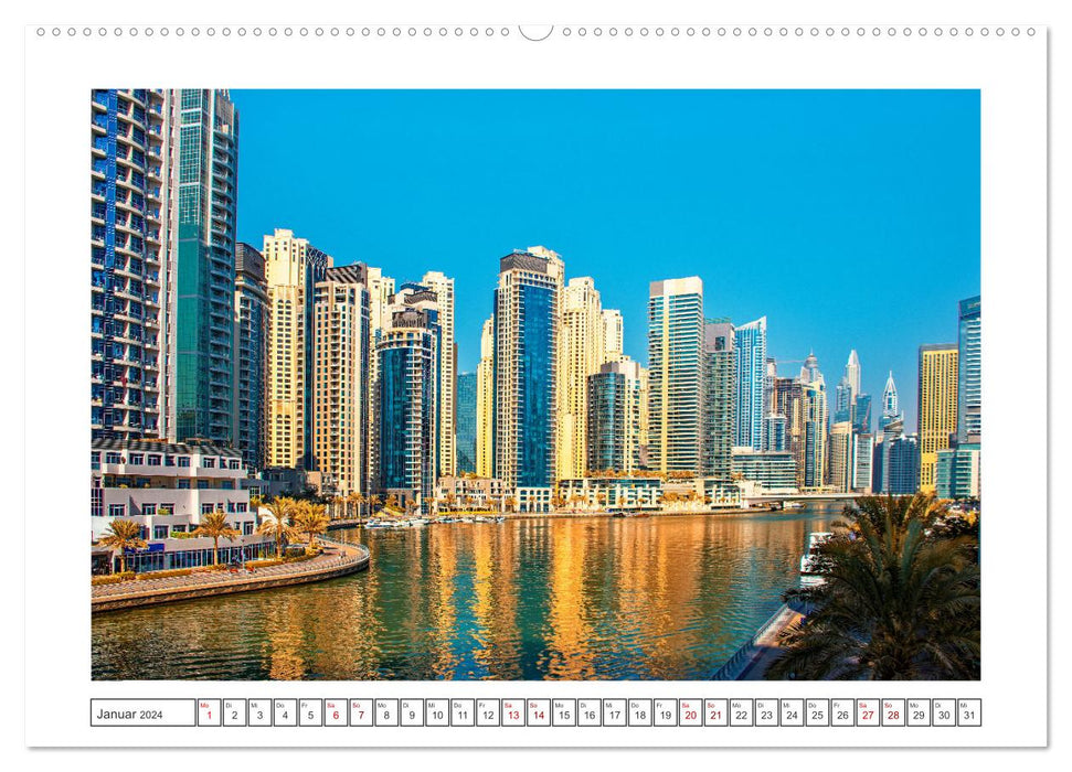 Dubaï – Métropole fascinante (Calvendo Premium Wall Calendar 2024) 