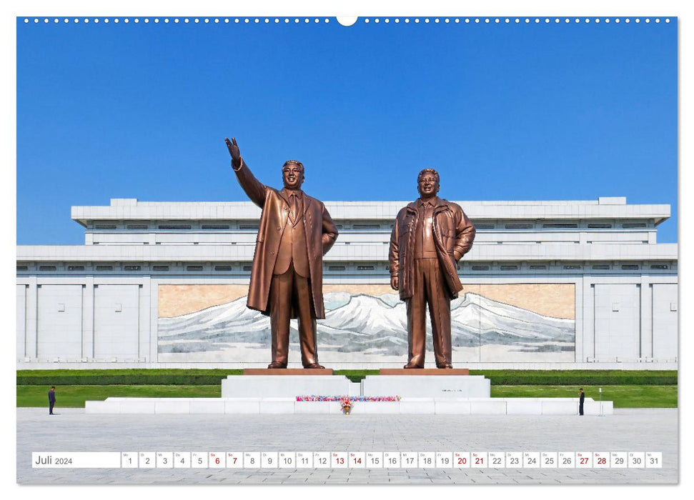 CORÉE DU NORD L'Empire de Kim Jong-un (Calvendo Premium Wall Calendar 2024) 