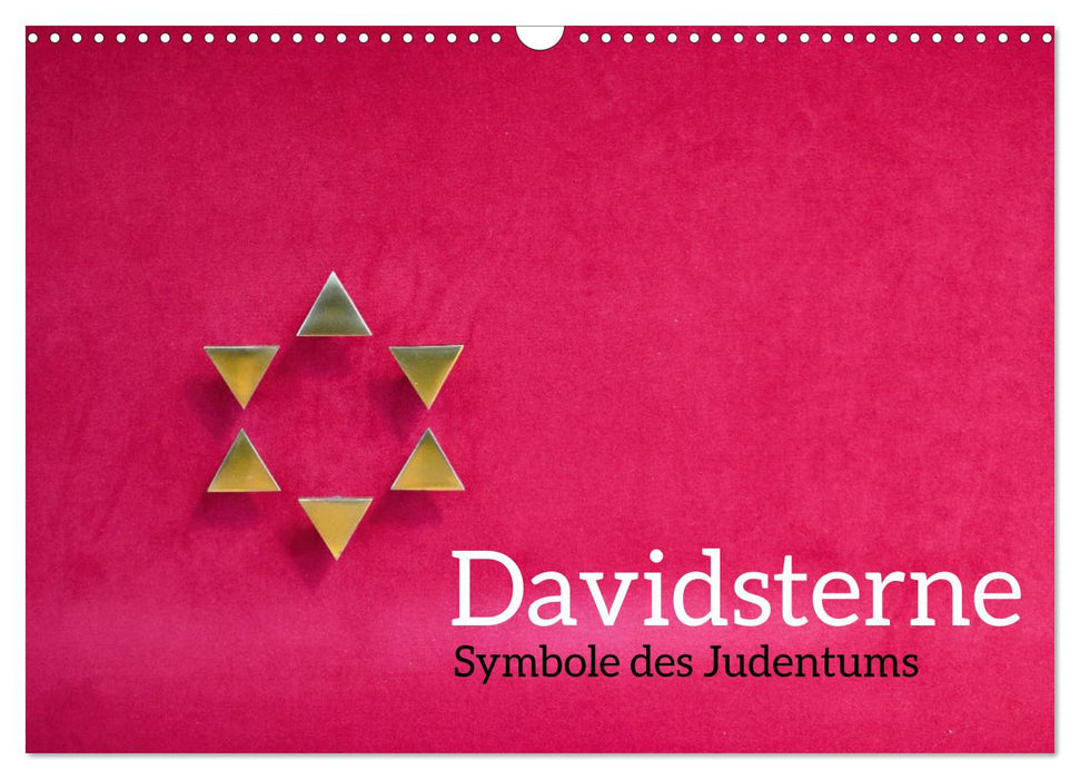 Davidsterne als Symbole des Judentums (CALVENDO Wandkalender 2024)