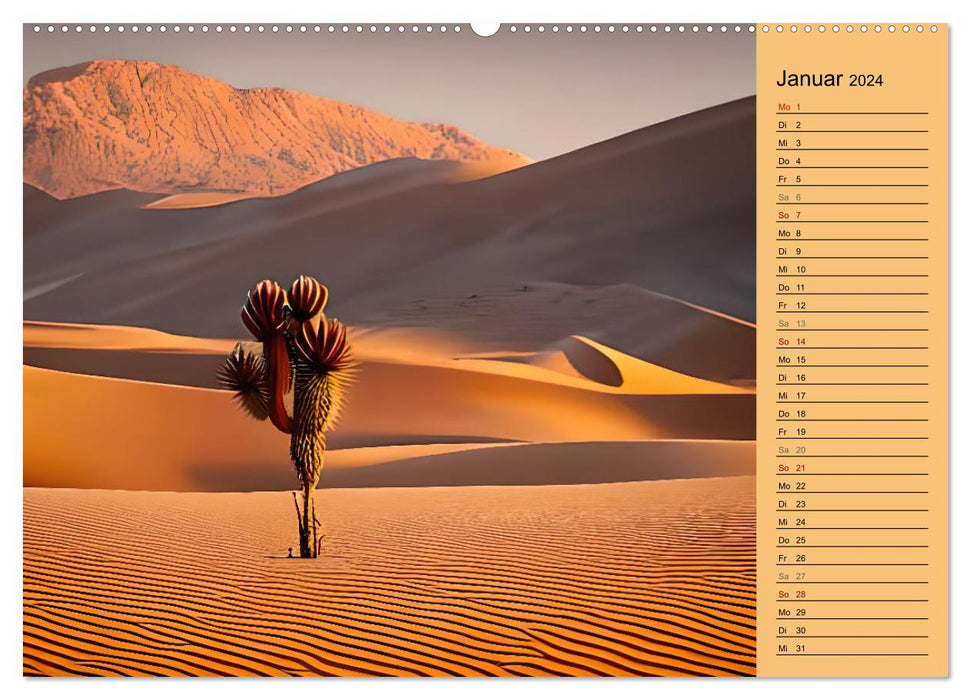 Surreale Wüstenlandschaften (CALVENDO Premium Wandkalender 2024)