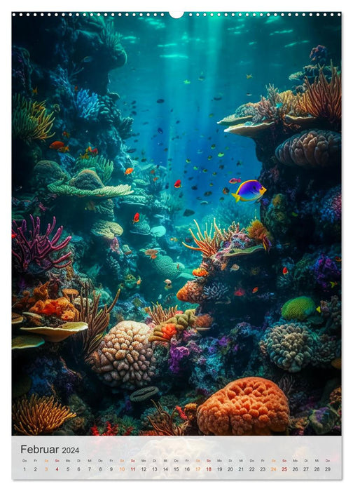 Fantastische Unterwasserwelt (CALVENDO Wandkalender 2024)