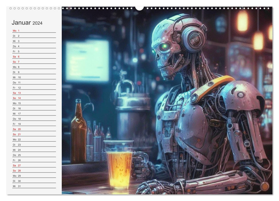 Roboter, Zukunft, Visionen. Die Arbeitskräfte von Morgen (CALVENDO Wandkalender 2024)
