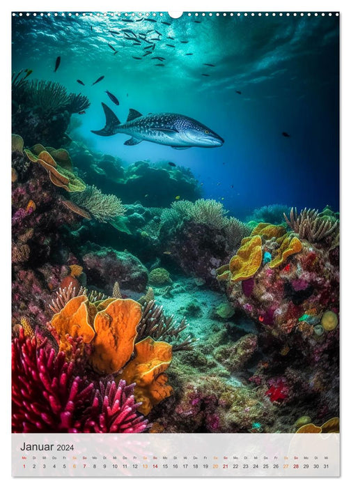 Fantastische Unterwasserwelt (CALVENDO Premium Wandkalender 2024)