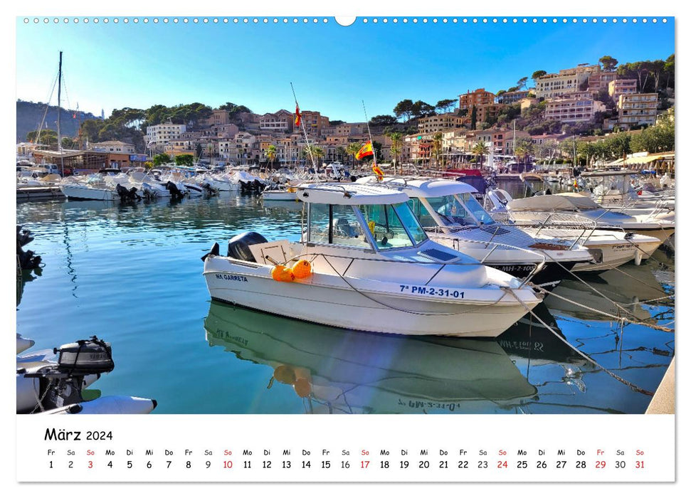 Port de Sóller - Mallorca (CALVENDO Premium Wandkalender 2024)