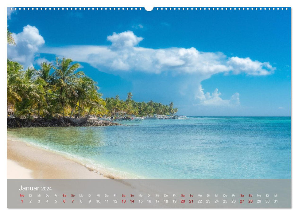 Caribbean Dream Isla Saona (Calvendo Premium Calendrier mural 2024) 