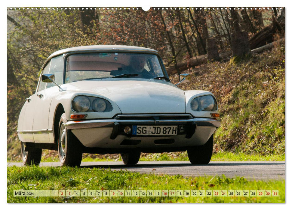 Classiques français - Voitures anciennes modèles 2CV et D (Calvendo Premium Wall Calendar 2024) 