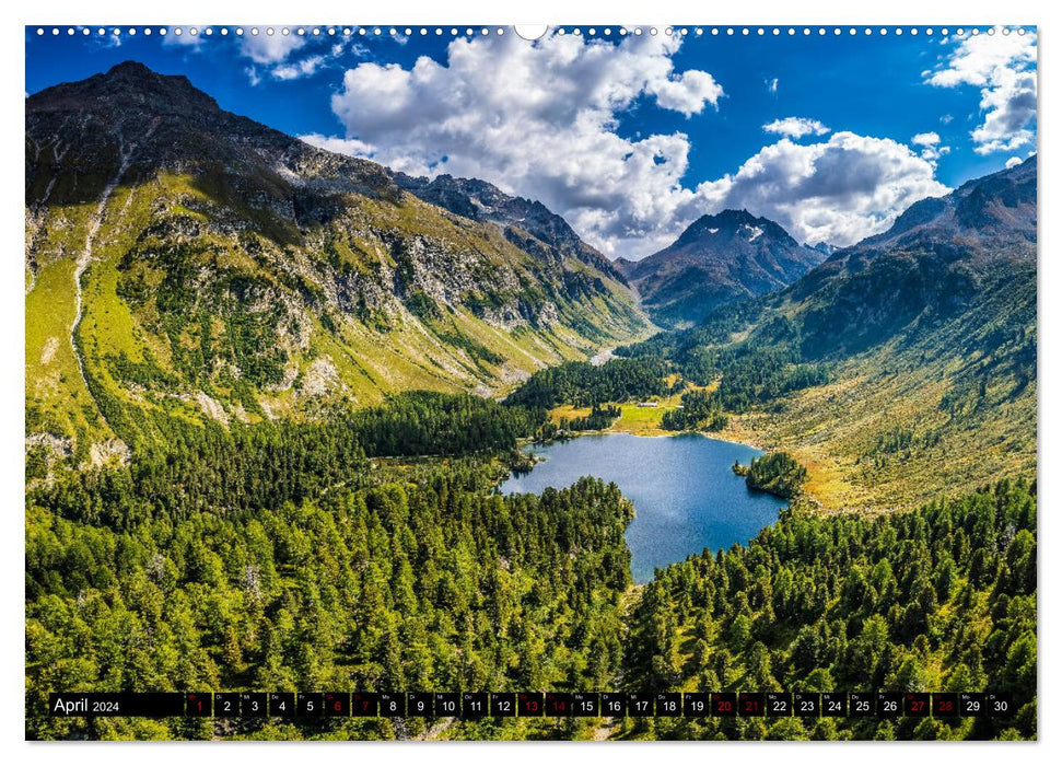Schweiz - Engadin und Bergell (CALVENDO Premium Wandkalender 2024)