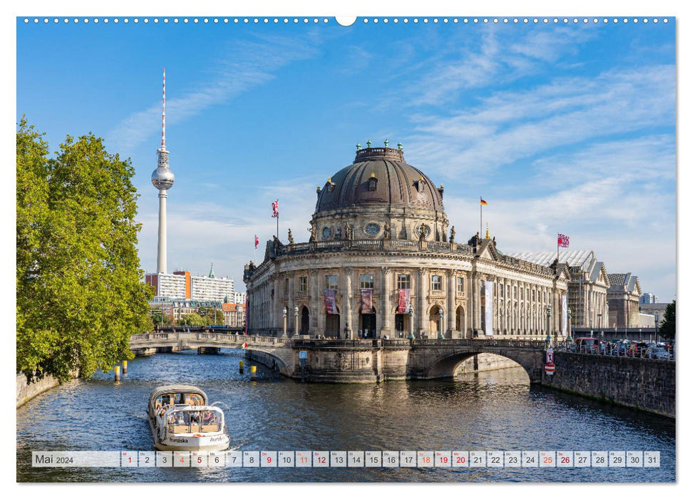 Promenade dans la ville de Berlin (Calendrier mural CALVENDO Premium 2024) 