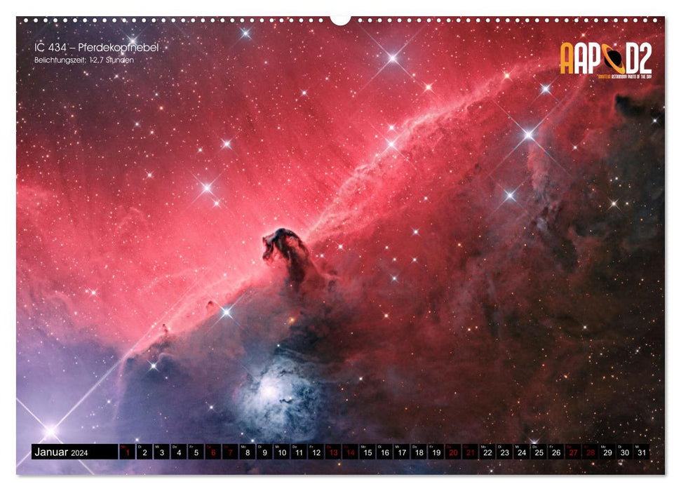 La fascination de l'espace - des étendues infinies (Calendrier mural CALVENDO Premium 2024) 