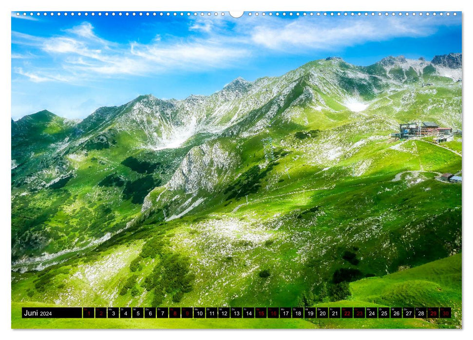 Montagnes d'Oberstdorf (Calvendo Premium Calendrier mural 2024) 