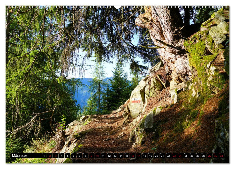 Meraner Höhenweg von Meran bis Katharinaberg (CALVENDO Premium Wandkalender 2024)