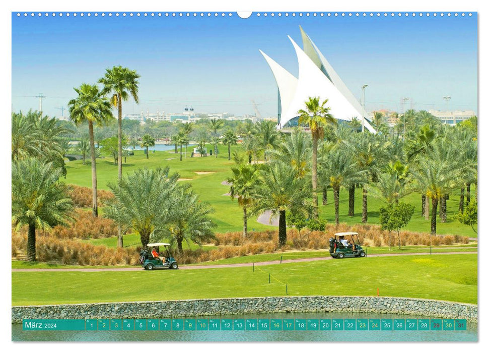 Golfparadiese der Welt (CALVENDO Premium Wandkalender 2024)