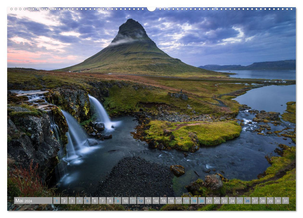 Island -Eine Reise durch Island- (CALVENDO Premium Wandkalender 2024)