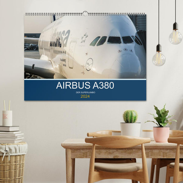 Airbus A380 Superjumbo 2024 (CALVENDO Wandkalender 2024)