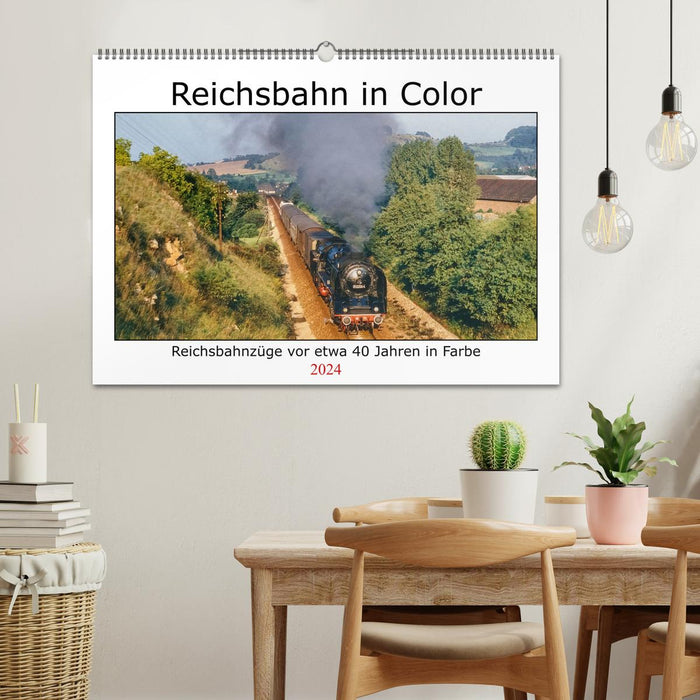 Reichsbahn in Color (CALVENDO Wandkalender 2024)